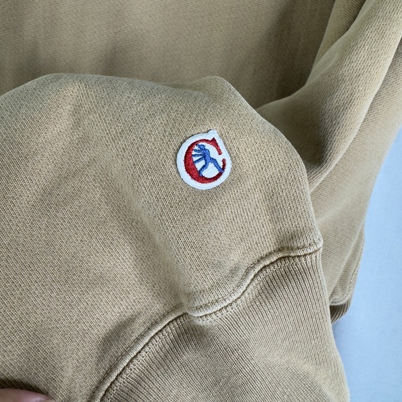 REVERSE WEAVE Crew Sweatshirt Beige XL Long sleeve Cicio Eco Botanical Dyes - Picture 3 of 7